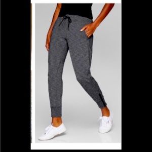 Athleta ankle zip joggers. Heathered gray. Size medium